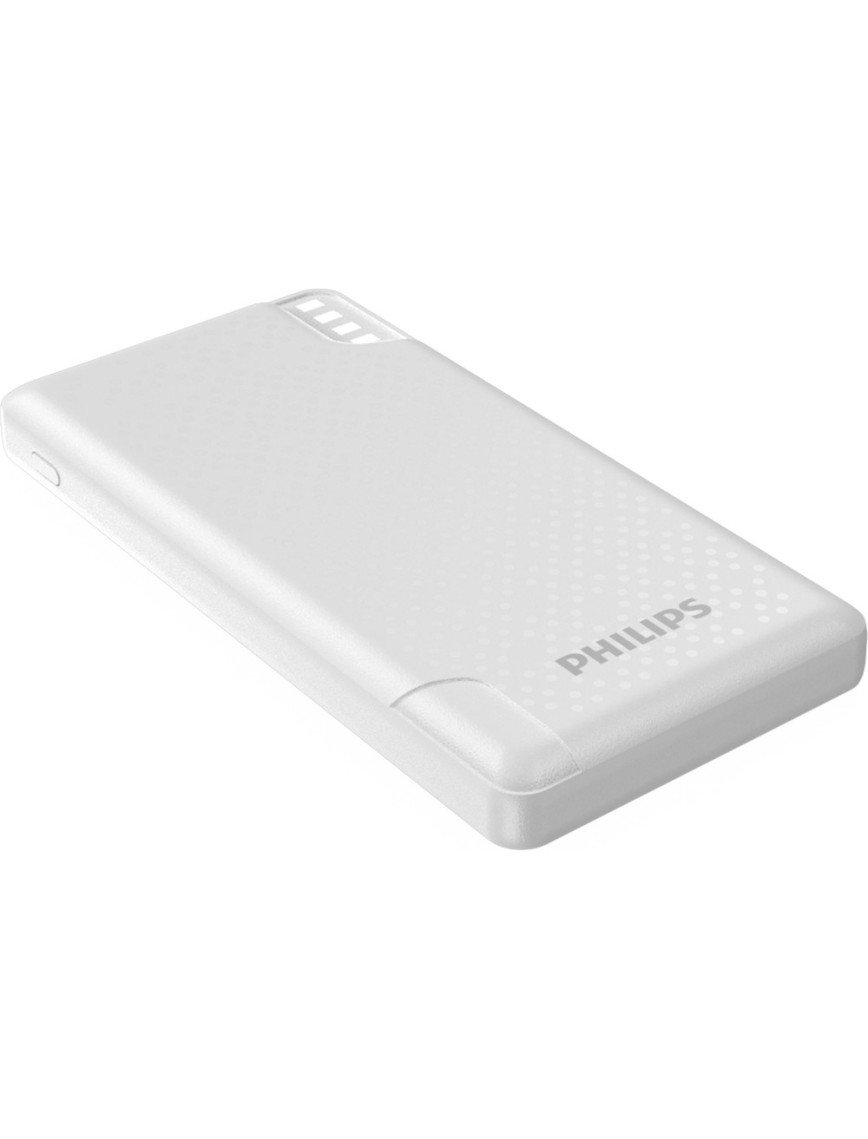 Philips DLP2010NW/62 10.000 Mah 2 x 2.4A USB Çıkış Micro USB + Type C Giriş Powerbank Beyaz Philips DLP2010NW/62 10.000 Mah 2 x 2.4A USB Çıkış Micro USB + Type C Giriş Powerbank Beyaz