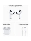 Apple AirPods (3. nesil) ve MagSafe Şarj Kutusu Bluetooth Kulaklık MME73TU/A (Apple Türkiye Garantili) Apple AirPods (3. nesil) ve MagSafe Şarj Kutusu Bluetooth Kulaklık MME73TU/A (Apple Türkiye Garantili)