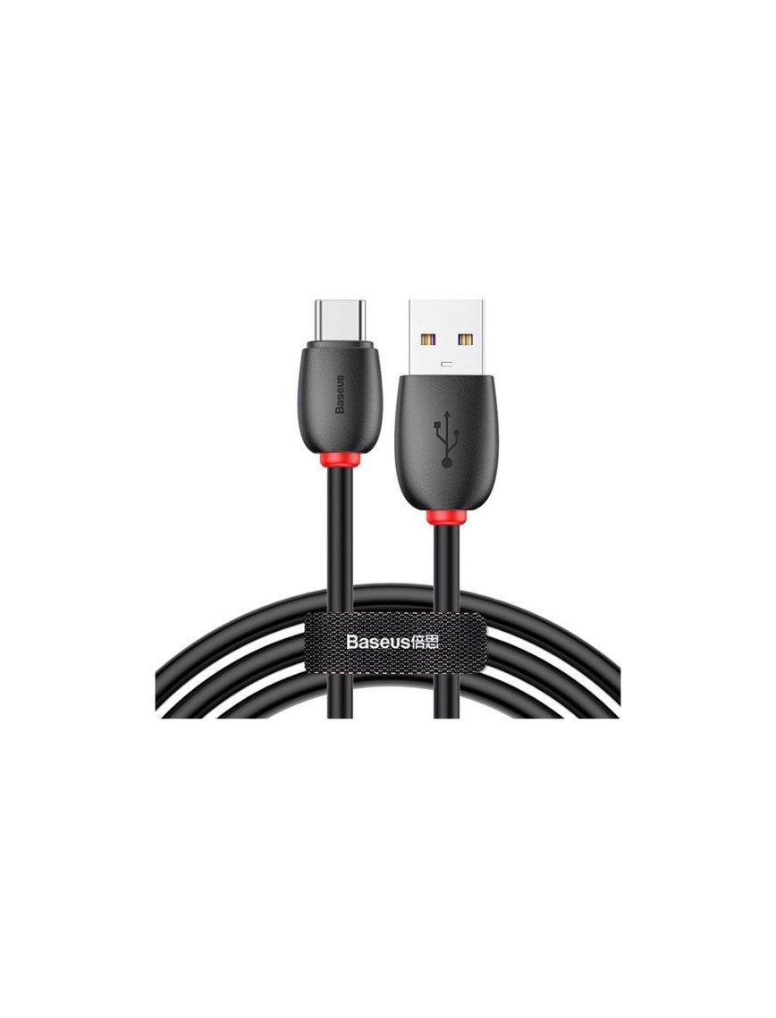 Baseus Purple Ring USB Type C 5A Flash Charg Şarj USB Kablosu Siyah - CATZS-01 Baseus Purple Ring USB Type C 5A Flash Charg Şarj USB Kablosu Siyah - CATZS-01