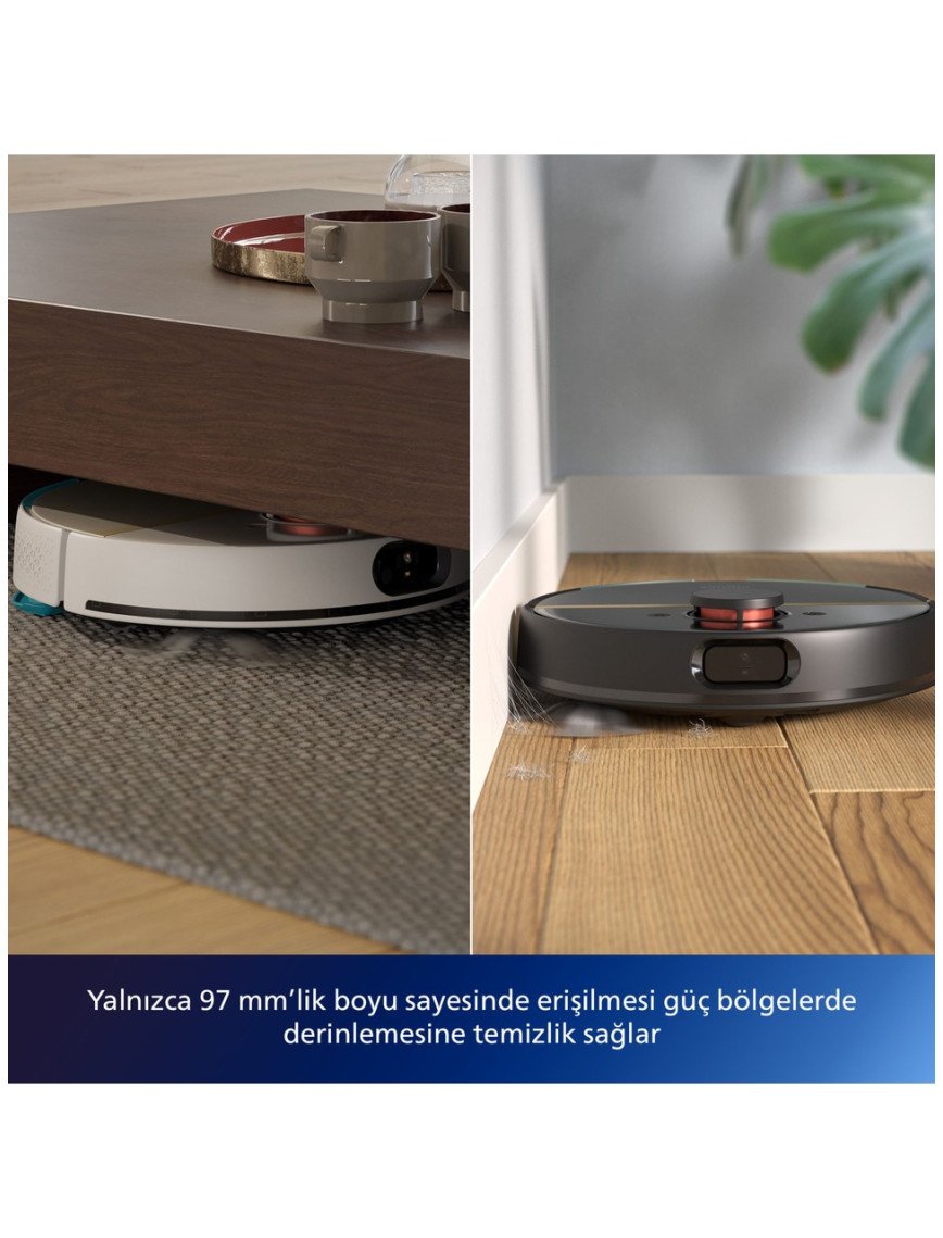 Philips XU7000/02 7000 Serisi HomeRun Aqua Islak Kuru Robot Süpürge, Sarj İstasyonlu, İpek Beyaz ve Altın Sarısı, Philips XU7000/02 7000 Serisi HomeRun Aqua Islak Kuru Robot Süpürge, Sarj İstasyonlu, İpek Beyaz ve Altın Sarısı,
