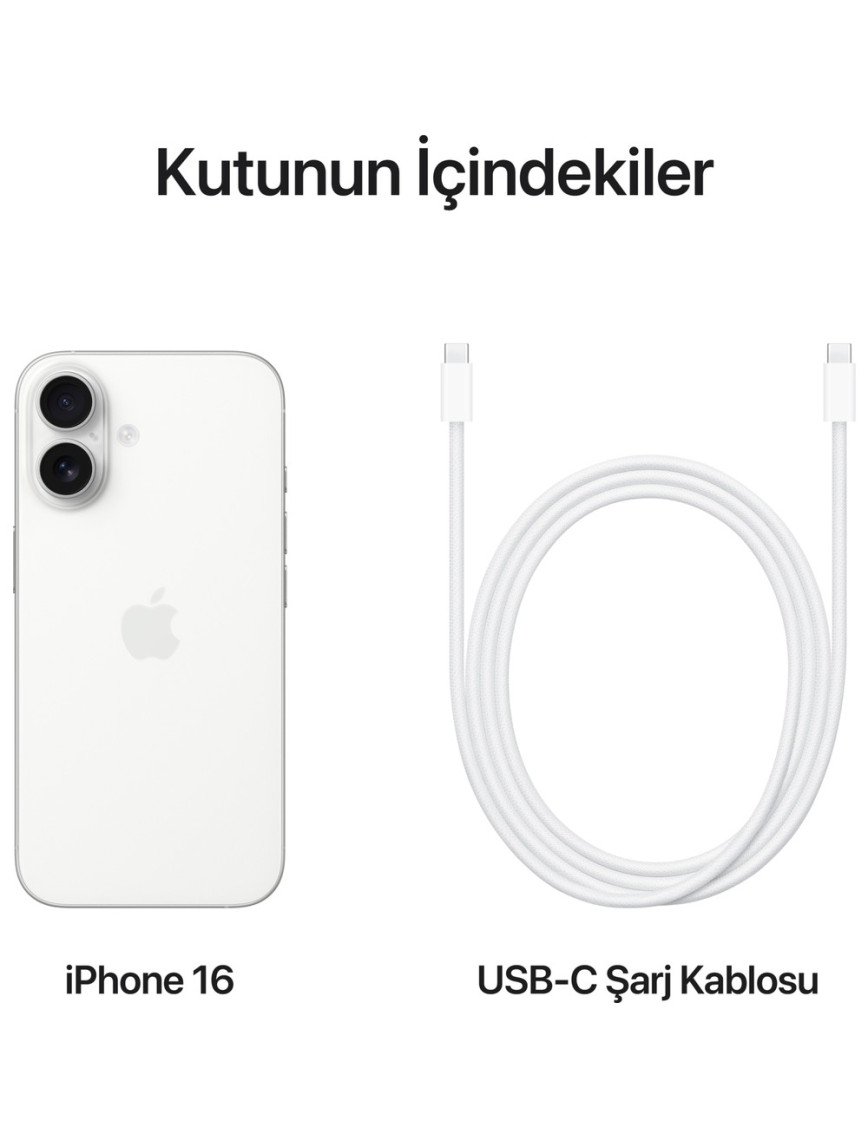 iPhone 16 512GB Beyaz iPhone 16 512GB Beyaz