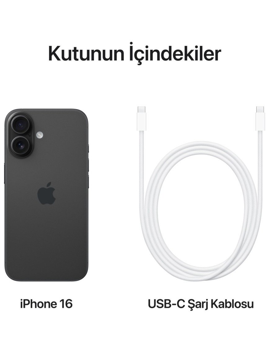 iPhone 16 128GB Siyah iPhone 16 128GB Siyah