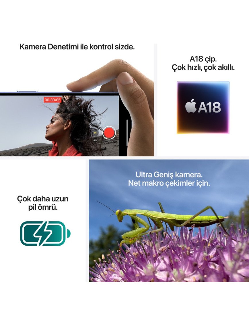 iPhone 16 Plus 512GB Deniz Mavisi iPhone 16 Plus 512GB Deniz Mavisi