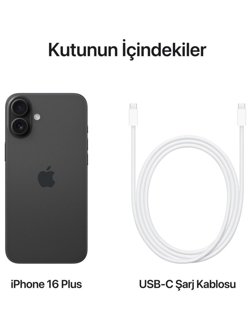 iPhone 16 Plus 512GB Siyah iPhone 16 Plus 512GB Siyah