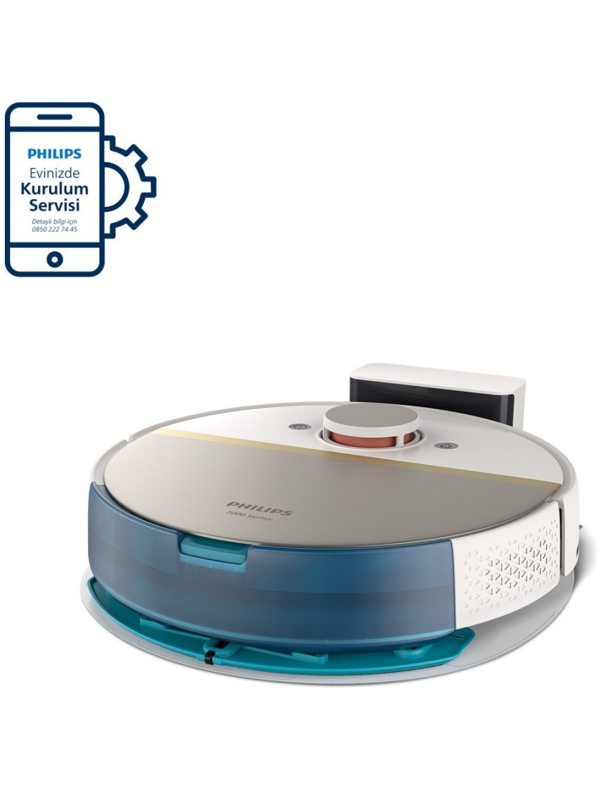 Philips XU7000/02 7000 Serisi HomeRun Aqua Islak Kuru Robot Süpürge, Sarj İstasyonlu, İpek Beyaz ve Altın Sarısı, Philips XU7000/02 7000 Serisi HomeRun Aqua Islak Kuru Robot Süpürge, Sarj İstasyonlu, İpek Beyaz ve Altın Sarısı,