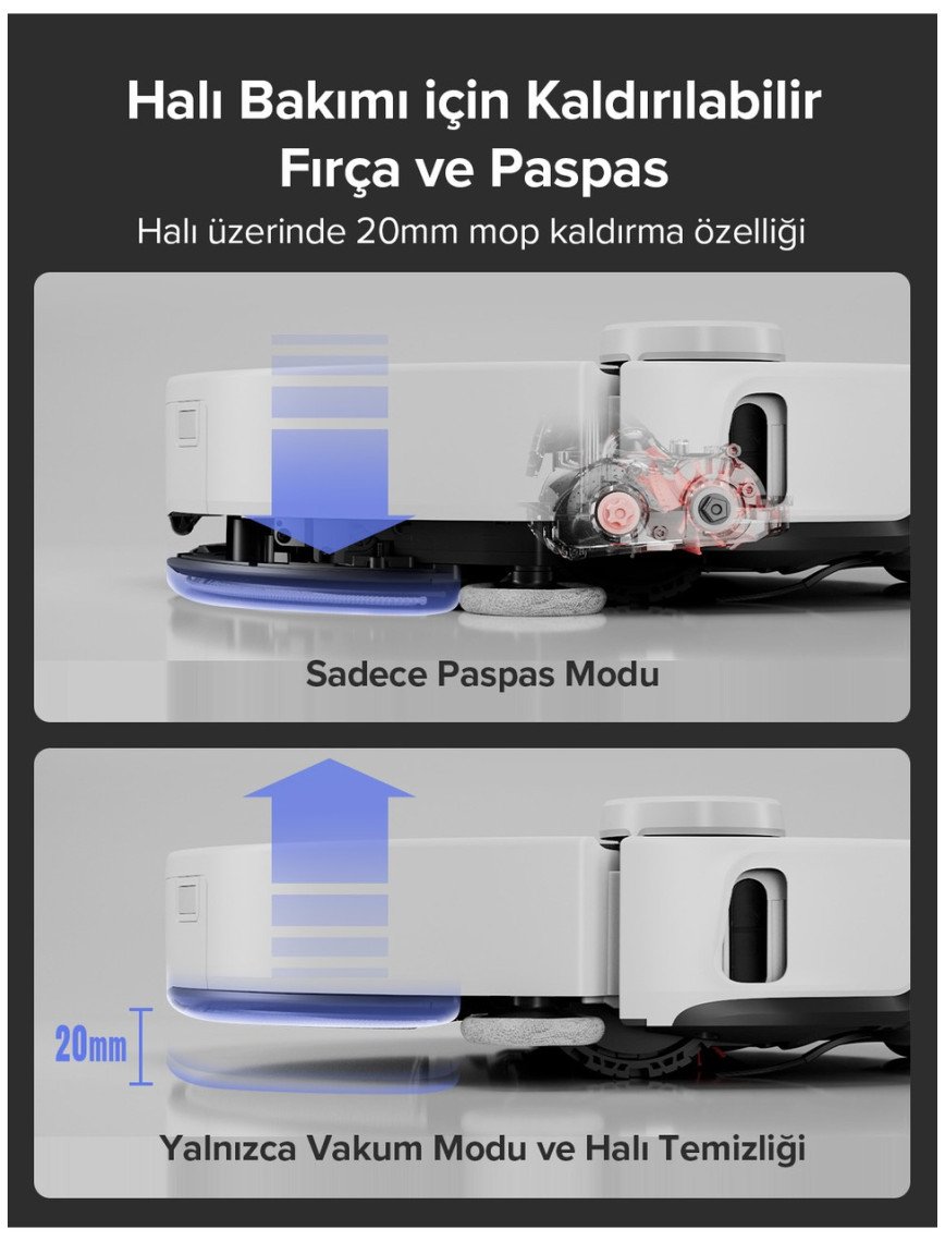 Roborock S8 Maxv Ultra Akıllı Robot Süpürge Beyaz Roborock S8 Maxv Ultra Akıllı Robot Süpürge Beyaz