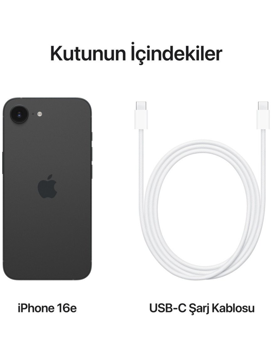Apple iPhone 16e 256GB Siyah Apple iPhone 16e 256GB Siyah