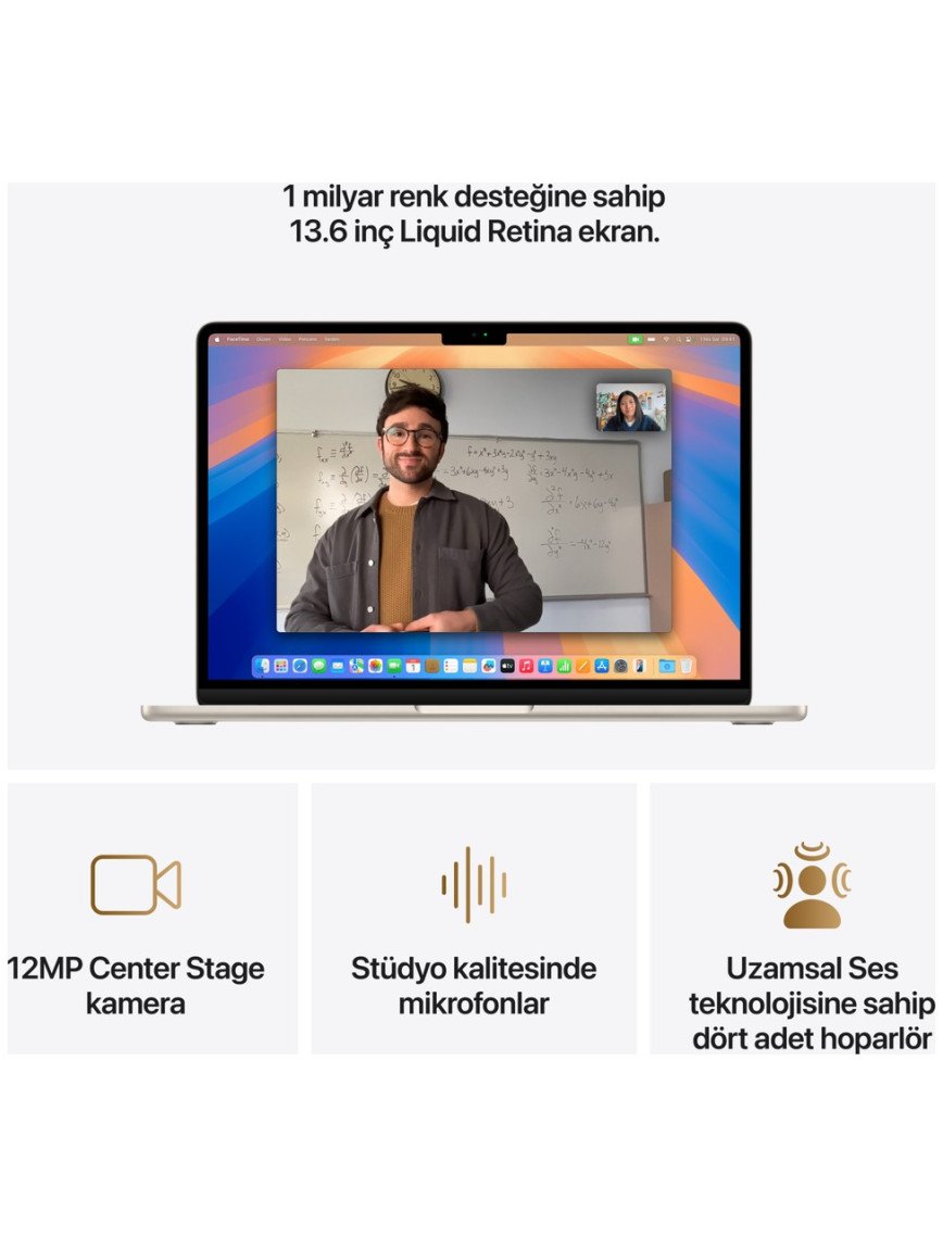 Apple MacBook Air M4 16GB 256GB SSD macOS 13" Taşınabilir Bilgisayar Yıldız Işığı MW0Y3TU/A Apple MacBook Air M4 16GB 256GB SSD macOS 13" Taşınabilir Bilgisayar Yıldız Işığı MW0Y3TU/A