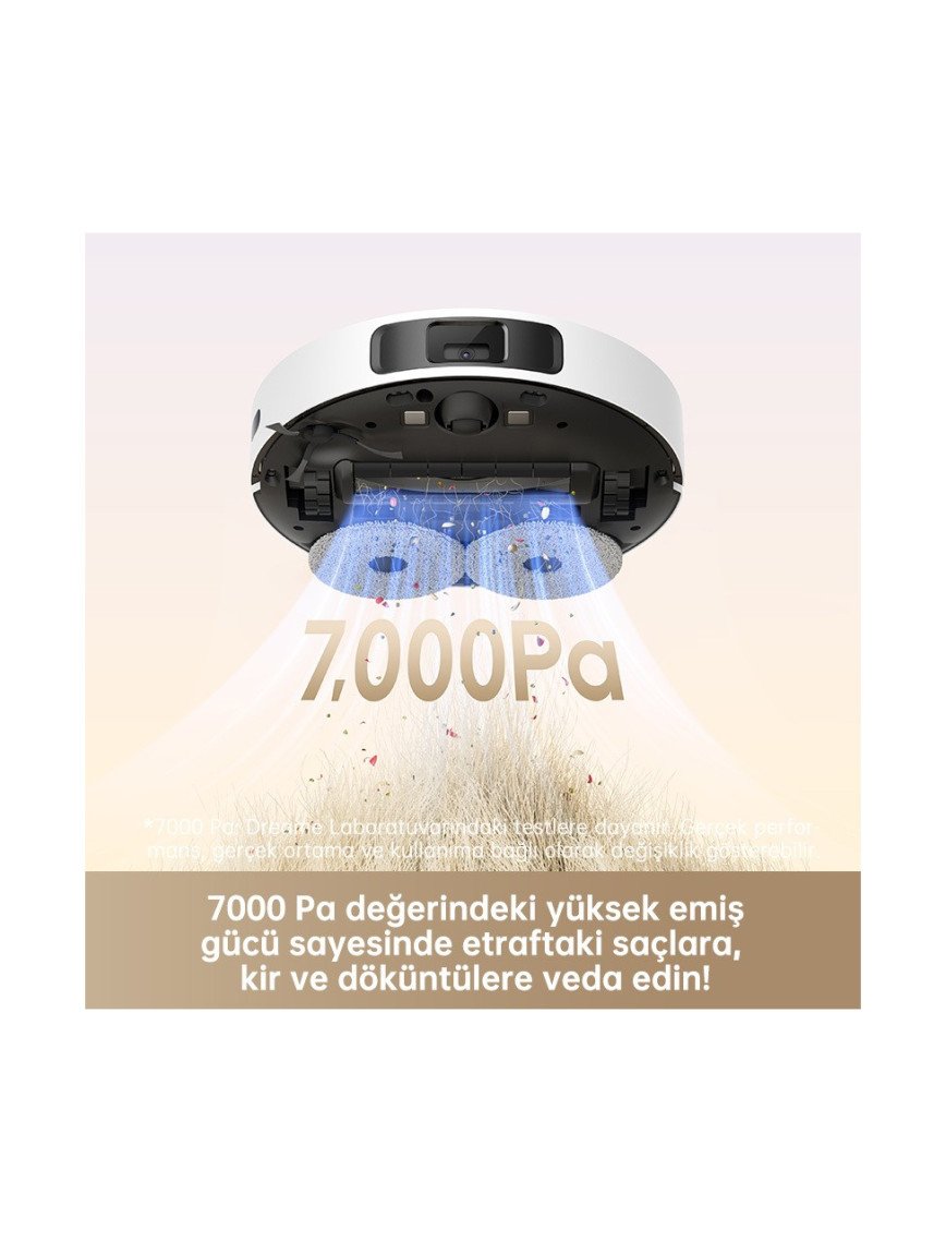 Dreame L10s Pro Gen 2 Robot Süpürge Beyaz, 7.000PA Emiş Gücü Dreame L10s Pro Gen 2 Robot Süpürge Beyaz, 7.000PA Emiş Gücü