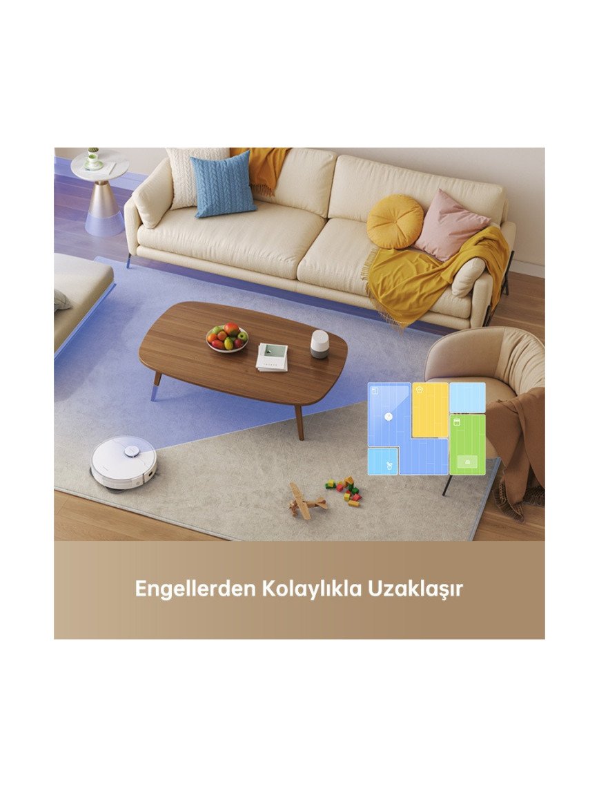 Dreame L10s Pro Gen 2 Robot Süpürge Beyaz, 7.000PA Emiş Gücü Dreame L10s Pro Gen 2 Robot Süpürge Beyaz, 7.000PA Emiş Gücü