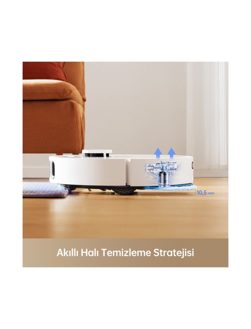 Dreame L10s Pro Ultra Heat Robot Süpürge Beyaz, 7.000PA Emiş Gücü, Dreame L10s Pro Ultra Heat Robot Süpürge Beyaz, 7.000PA Emiş Gücü,