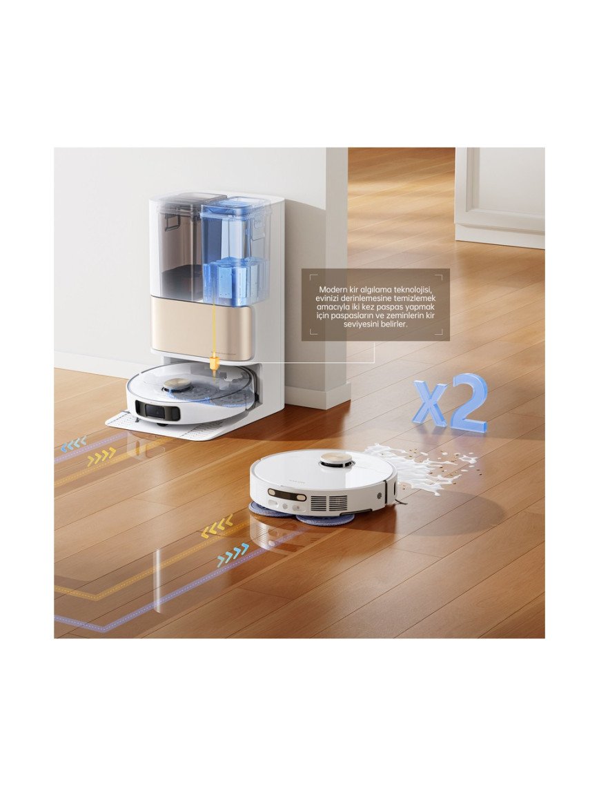 Dreame L10s Pro Ultra Heat Robot Süpürge Beyaz, 7.000PA Emiş Gücü, Dreame L10s Pro Ultra Heat Robot Süpürge Beyaz, 7.000PA Emiş Gücü,