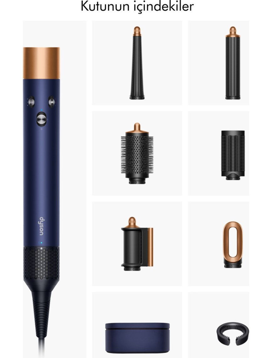 Dyson Airwrap I.d.™ Saç Şekillendirme ve Kurutma Seti (Prusya Mavisi/parlak Bakır) Dyson Airwrap I.d.™ Saç Şekillendirme ve Kurutma Seti (Prusya Mavisi/parlak Bakır)