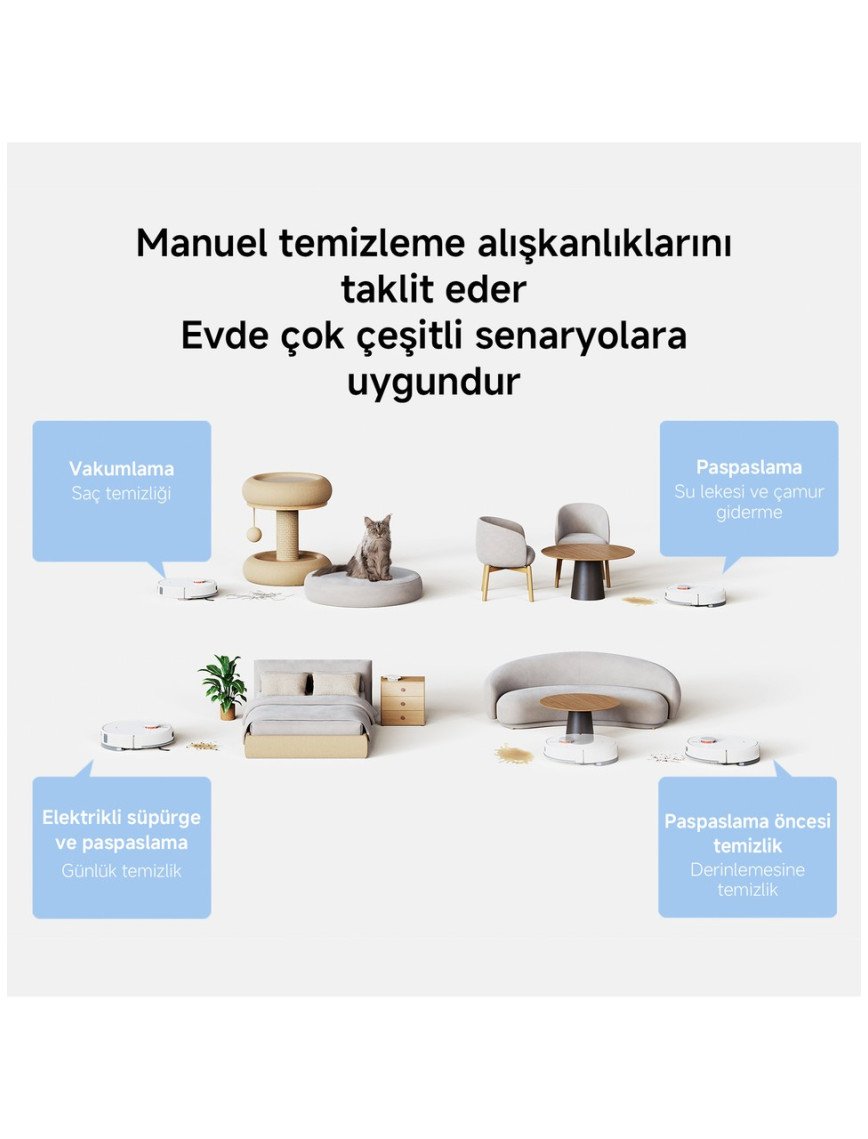 Xiaomi Robot Vacuum H40 Akıllı Robot Süpürge + Mop 10000PA (Xiaomi Türkiye Garantili) Xiaomi Robot Vacuum H40 Akıllı Robot Süpürge + Mop 10000PA (Xiaomi Türkiye Garantili)