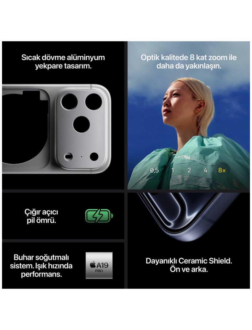 Apple iPhone 17 Pro Max 256 GB Gümüş Apple iPhone 17 Pro Max 256 GB Gümüş